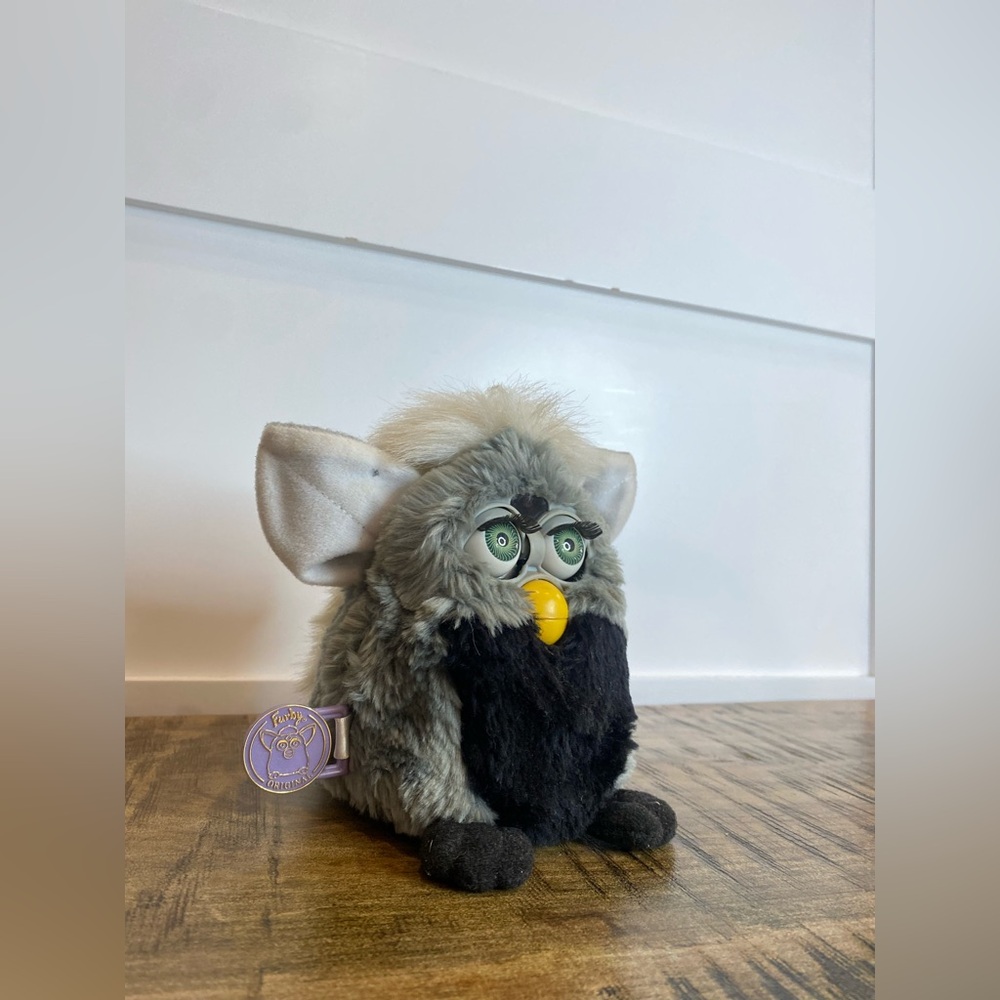 Hasbro Furby Interactive Toy – Gray & Black | Box Included, Damaged
